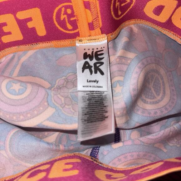 zumba wear legging size large feel good dance good - Picture 2 of 7